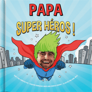 Papa Super Héros - BD personnalisée